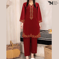 STITCHED 2pc cotton lawn suit D#01 - Nishat Creative Store