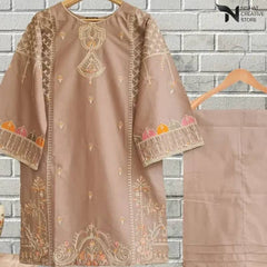 STITCHED 2pc cotton lawn suit D#04 - Nishat Creative Store