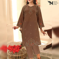 STITCHED 2pc cotton lawn suit D#04 - Nishat Creative Store