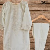 STITCHED 2pc cotton lawn suit D#10 - Nishat Creative Store
