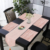 Table Runner Set Nc 118 Texture Velvet 7 Pcs Table Runner Set