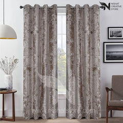 Texture Velvet Curtains Pack of 2 Design 040 - Nishat Creative Store