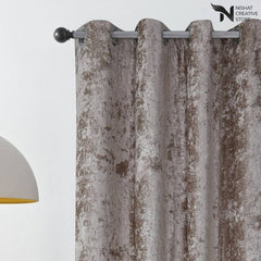 Texture Velvet Curtains Pack of 2 Design 040 - Nishat Creative Store