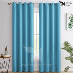 Velvet Curtains Pack of 2 Plain Design 055 - Nishat Creative Store