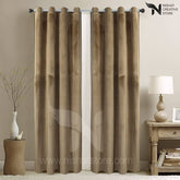 Velvet Curtains Pack of 2 Plain Design 057 - Nishat Creative Store
