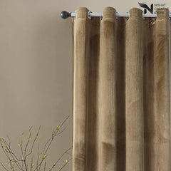 Velvet Curtains Pack of 2 Plain Design 057 - Nishat Creative Store