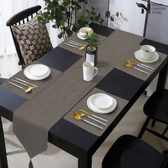 Waffle Cotton Table Runner Set Nc 132