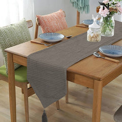 Waffle Cotton Table Runner Set Nc 132