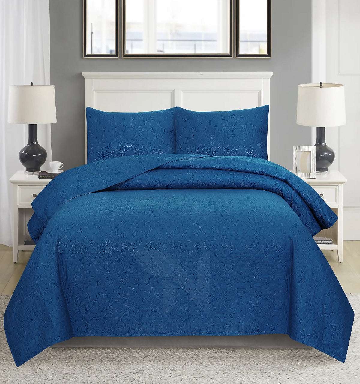 Ultrasonic Quilted Bedspread 3 PCS Design # 115
