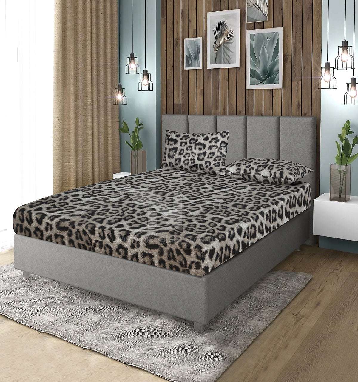 Fitted Double Bed Sheet DS# 343