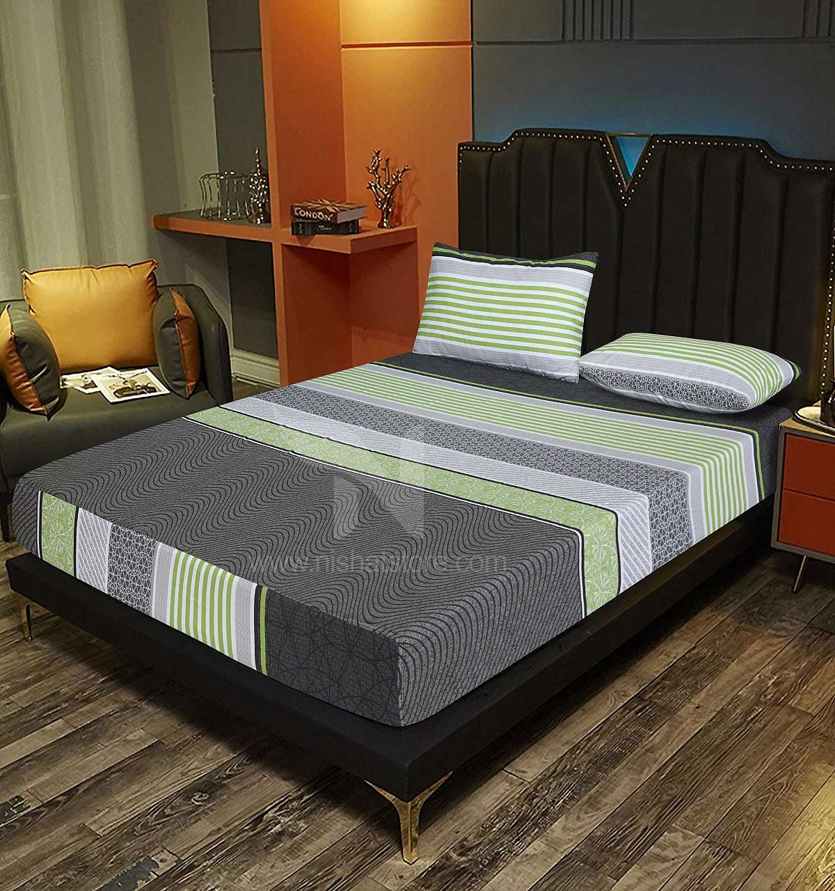 Fitted Double Bed Sheet DS# 317