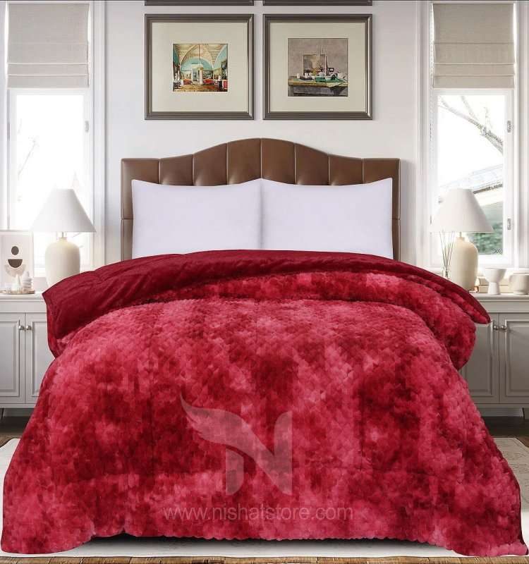 1 PC Double Fluffy Velvet Quilt NCS #166 - Nishat Creative Store