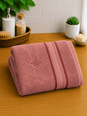 Embroided Nordic Border Hand Towel Set of 2