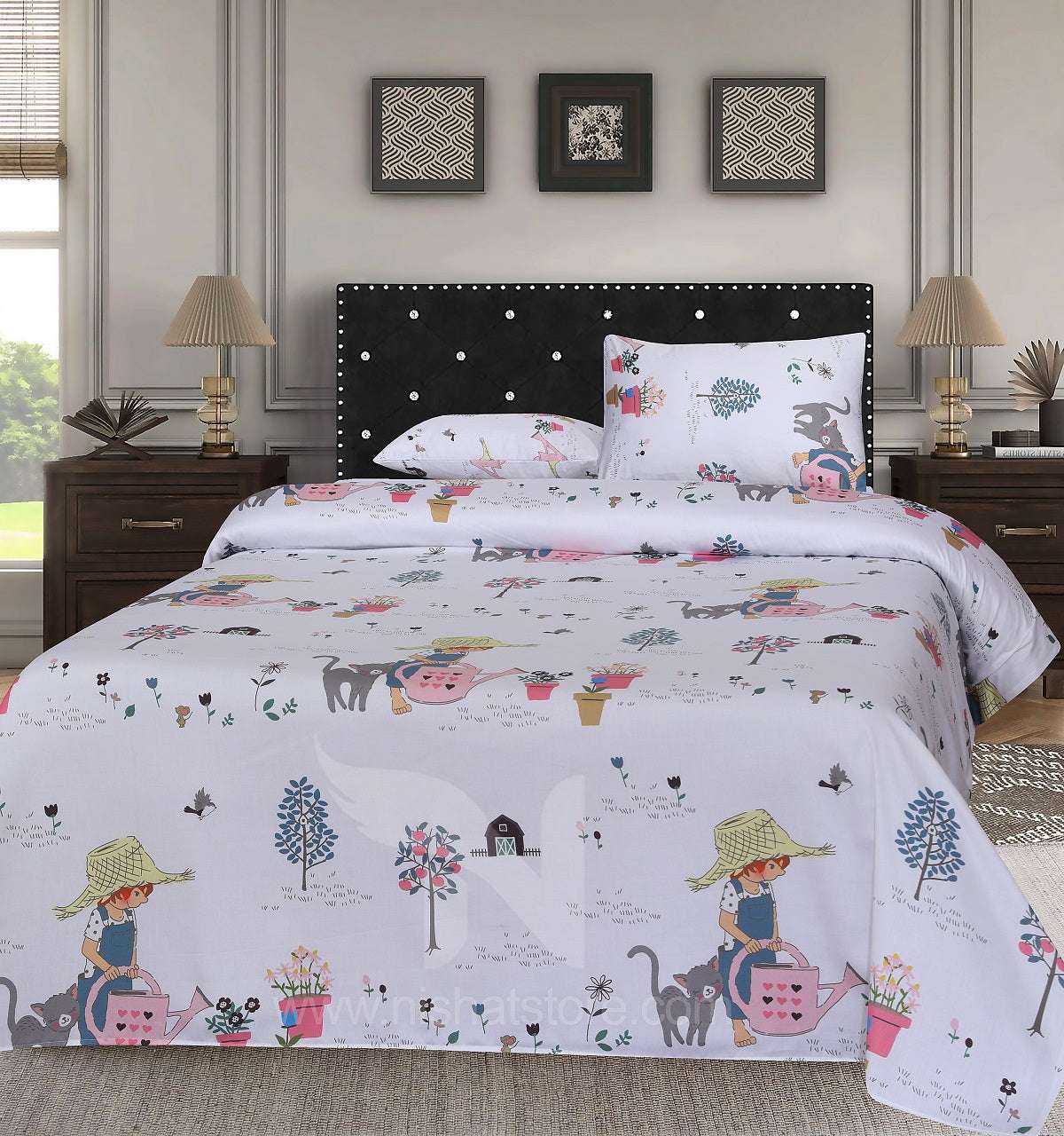 Double Bed Sheet Design NC-S 3888