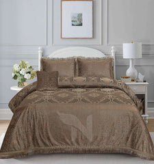 Heavy Palachi Bed Sheet Set 4 Pcs Design# 555