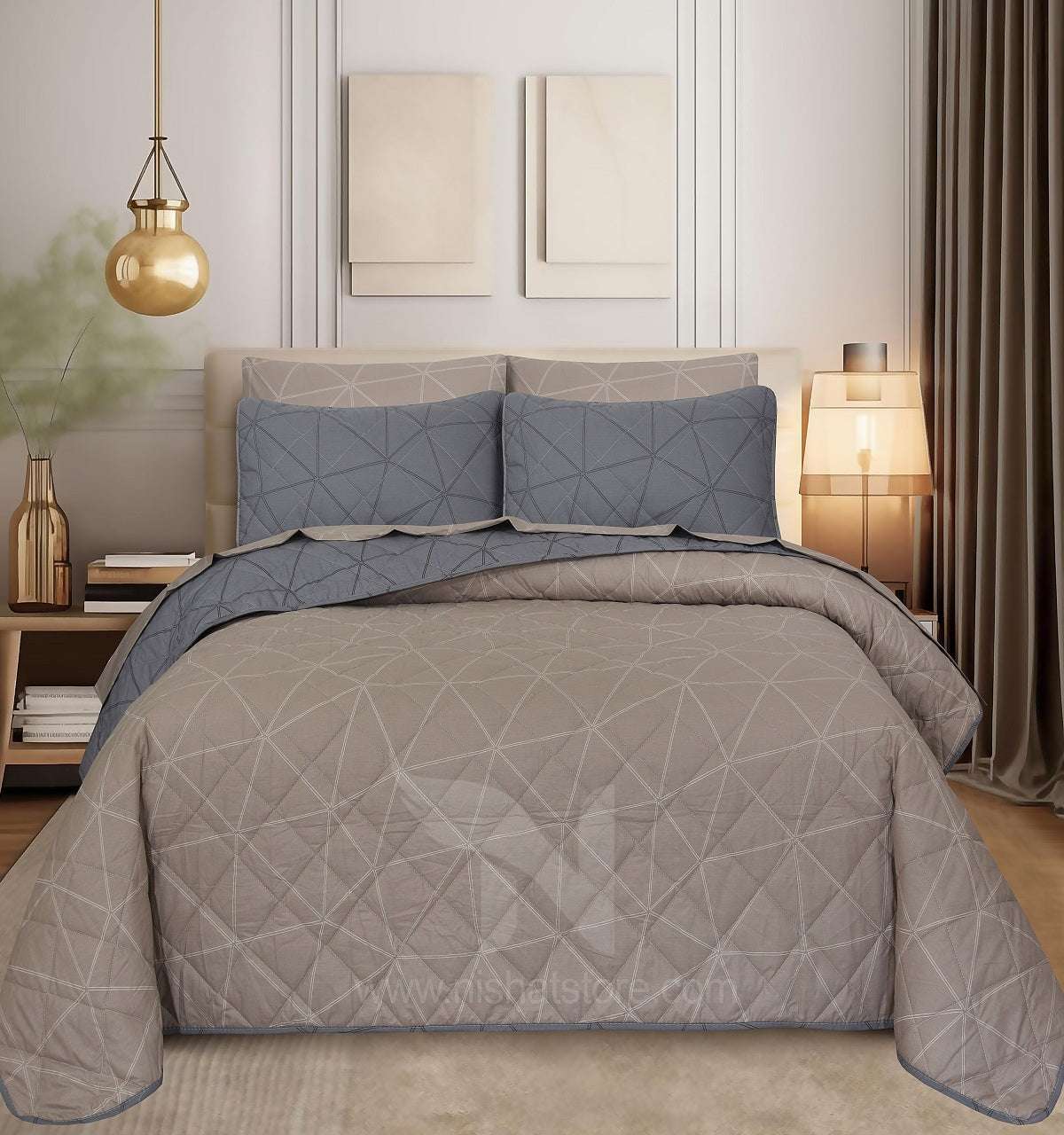 Quilted Comforter Set 6 Pcs Design 906