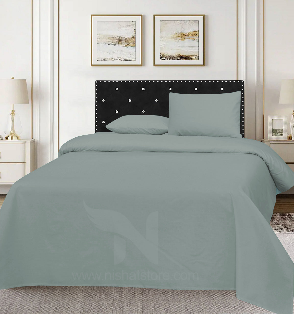 Plain Double Bed Sheet Design NC-C 167