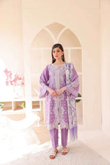 3 Piece – Embroidered Cotton Suit # 12