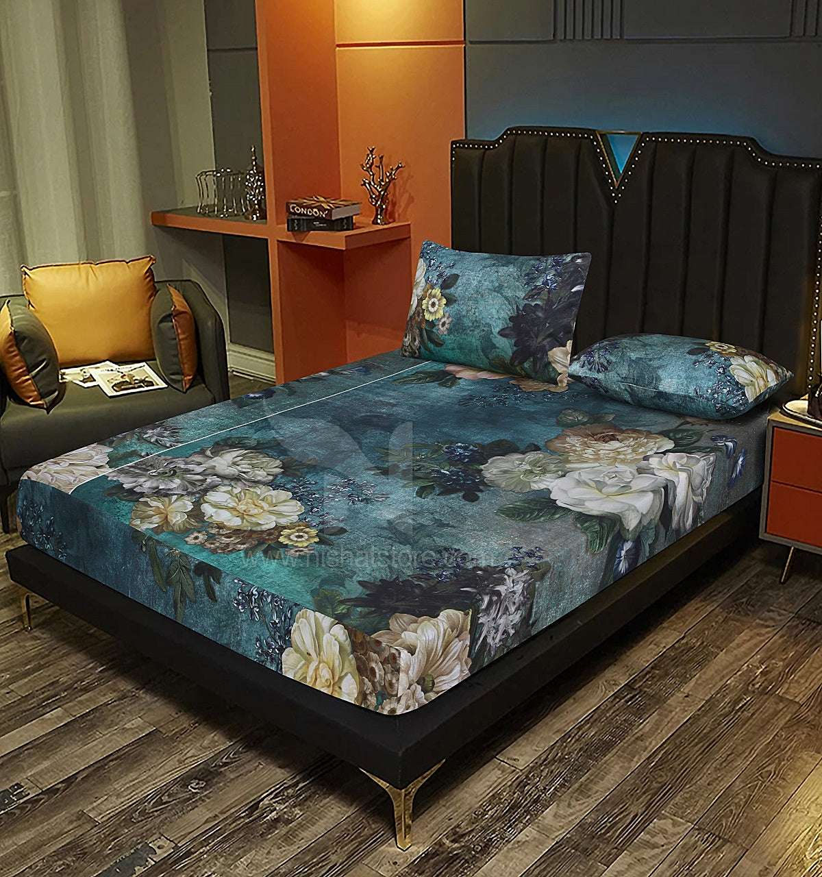 Fitted Double Bed Sheet DS# 210