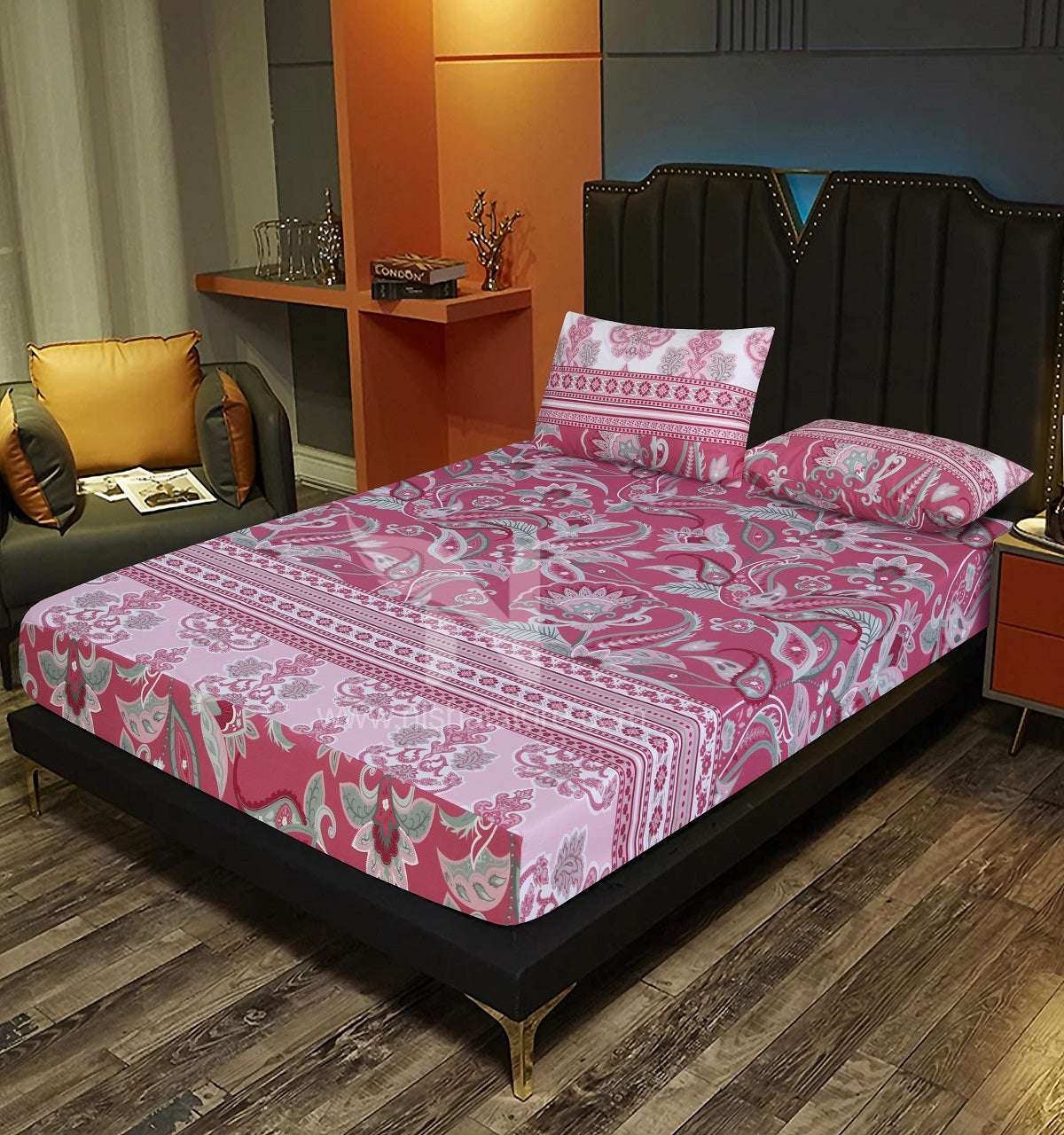 Fitted Double Bed Sheet DS# 257