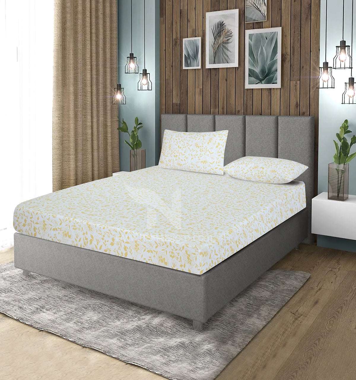 Fitted Double Bed Sheet DS# 355