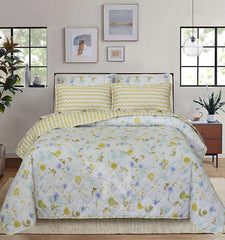 Quilted Comforter Set 6 Pcs Design 908