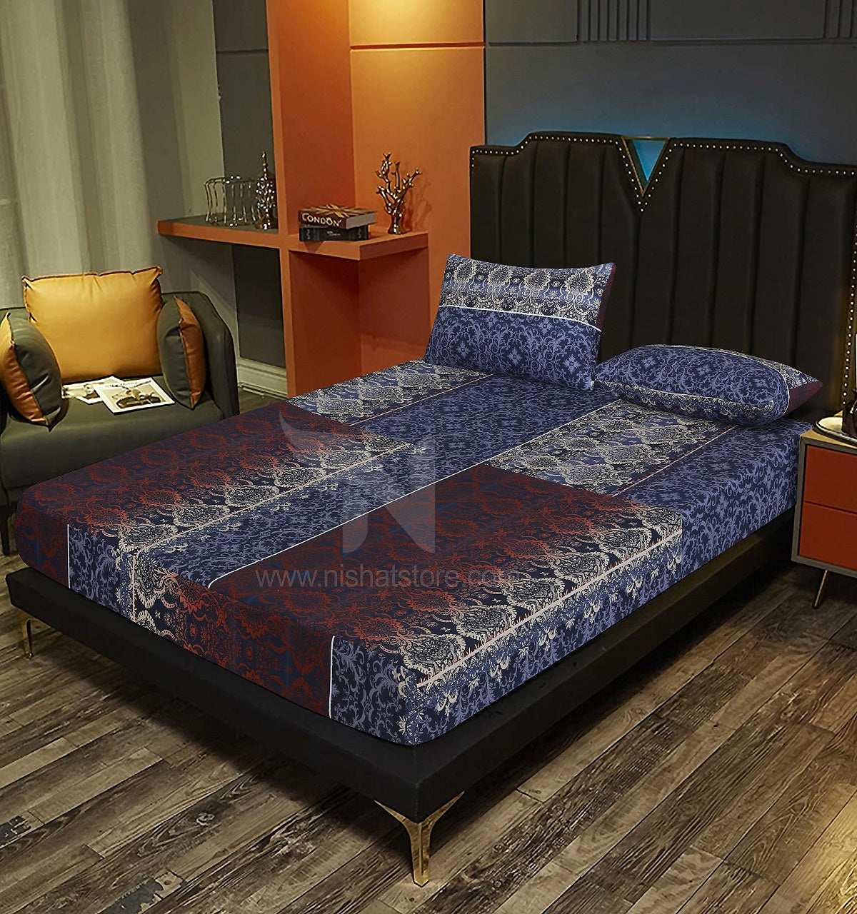 Fitted Double Bed Sheet DS# 284