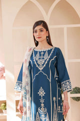 3 Piece – Embroidered Cotton Suit # 20