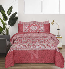 Floral Reversible Cotton Quilt Cover 6 Pcs Design #207