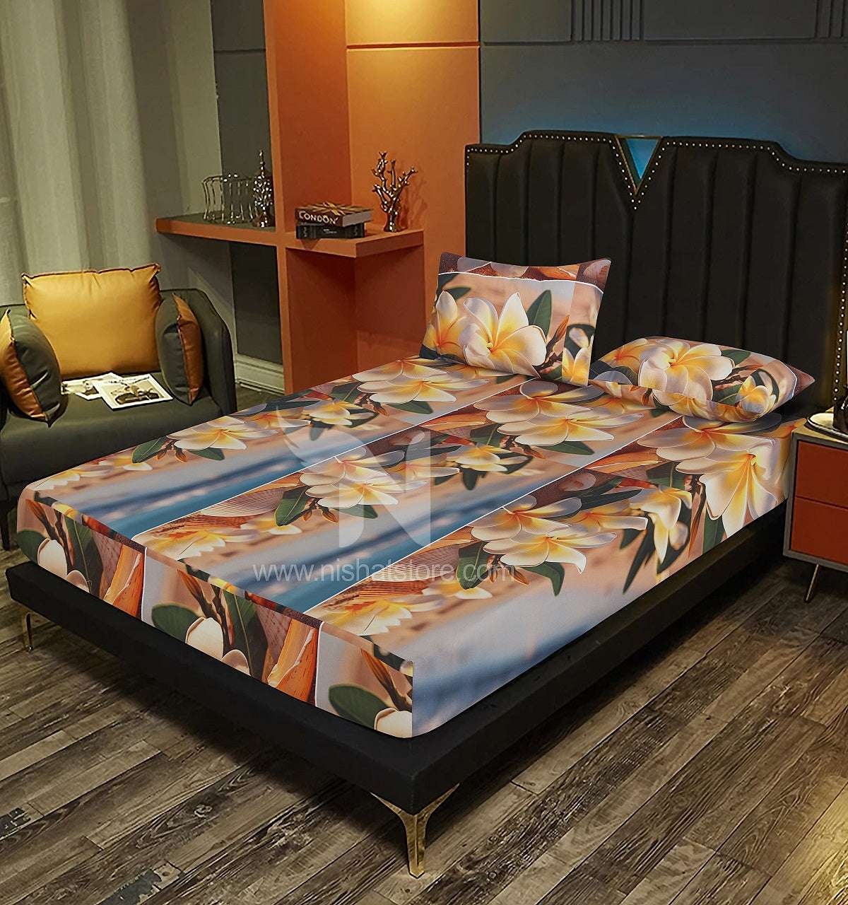 Fitted Double Bed Sheet DS# 286