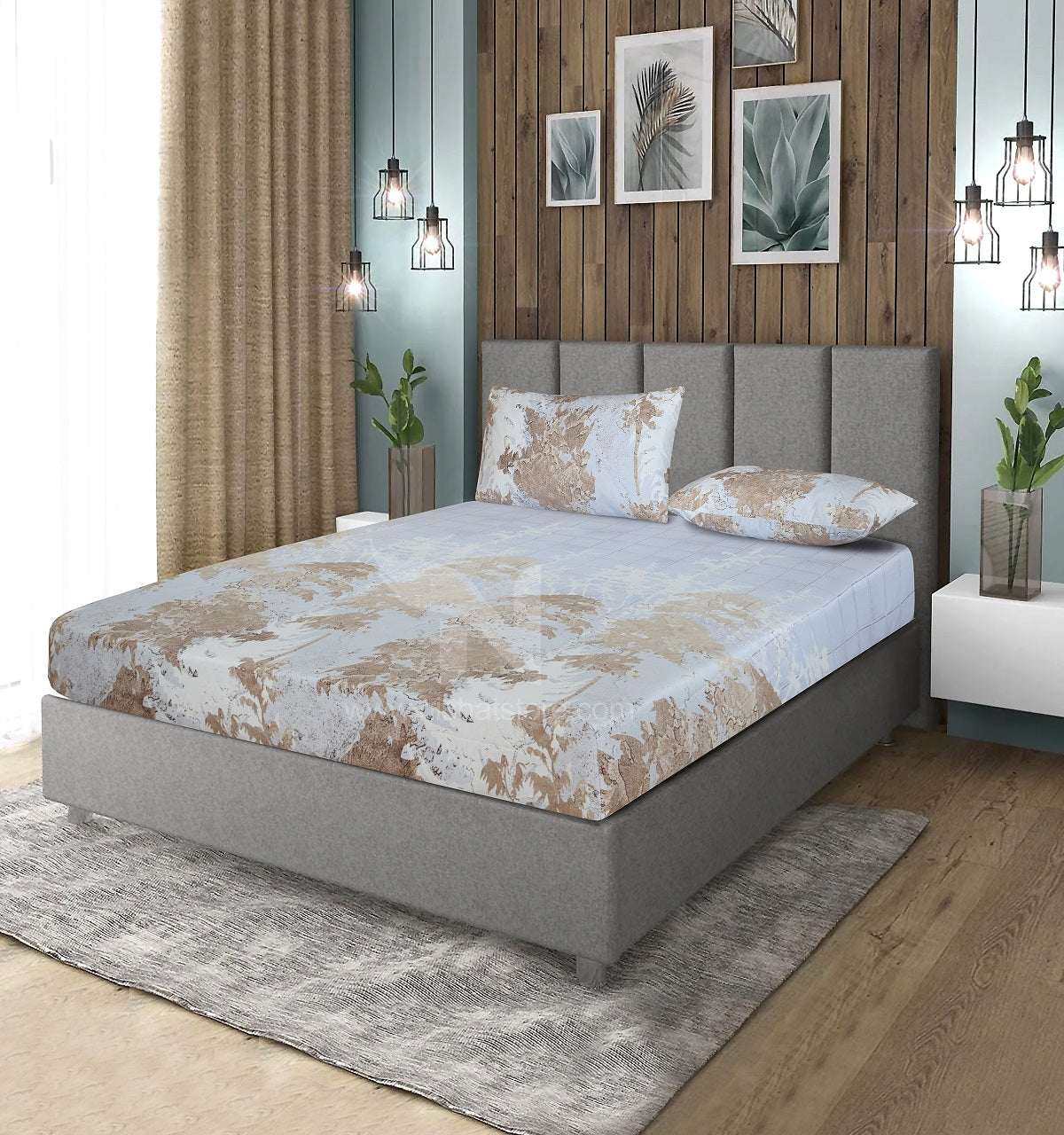 Fitted Double Bed Sheet DS# 360