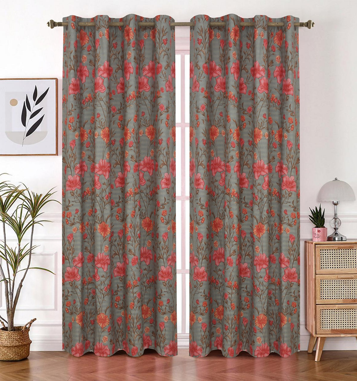Pack of 2 Curtain Design  079