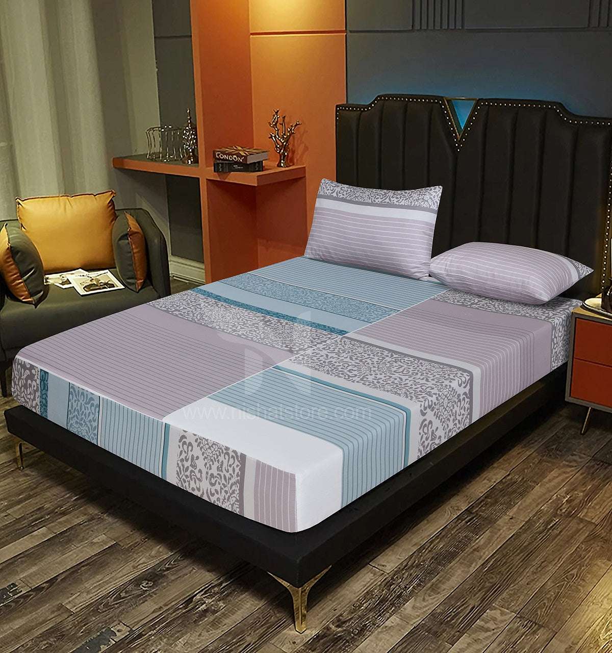 Fitted Double Bed Sheet DS# 255
