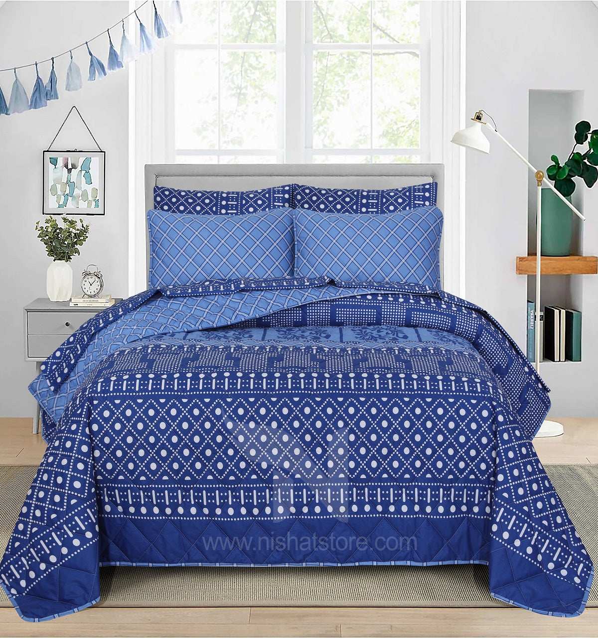 Quilted Comforter Set 6 Pcs Design 892
