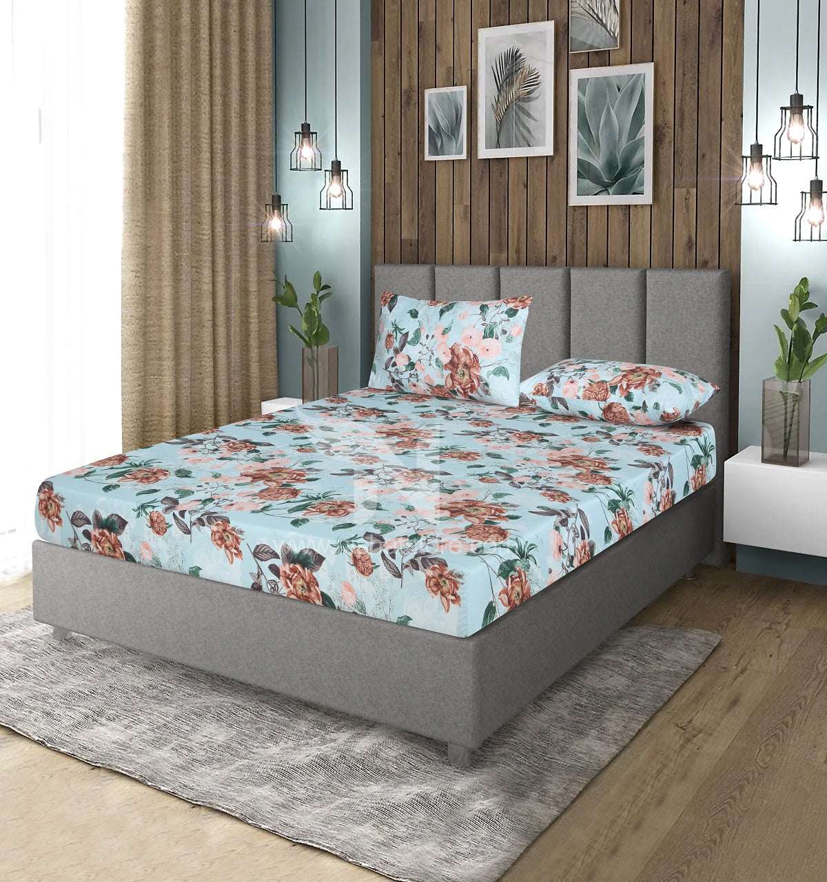 Fitted Double Bed Sheet DS# 382