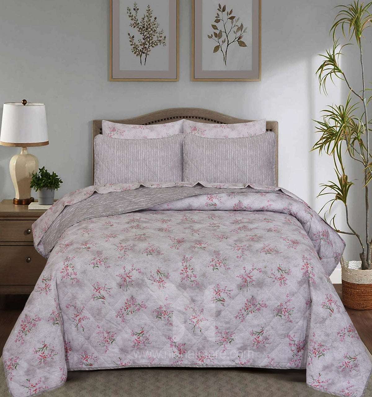 Quilted Comforter Set 6 Pcs Design 973