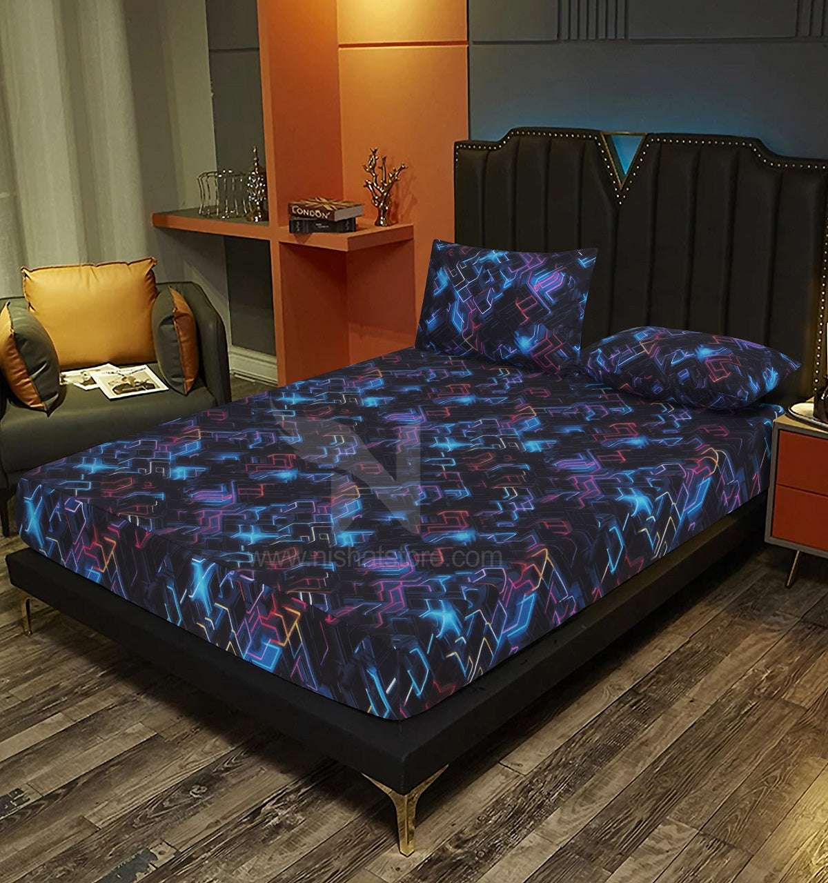 Fitted Double Bed Sheet DS# 269