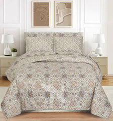 Quilted Comforter Set 6 Pcs Design 1007