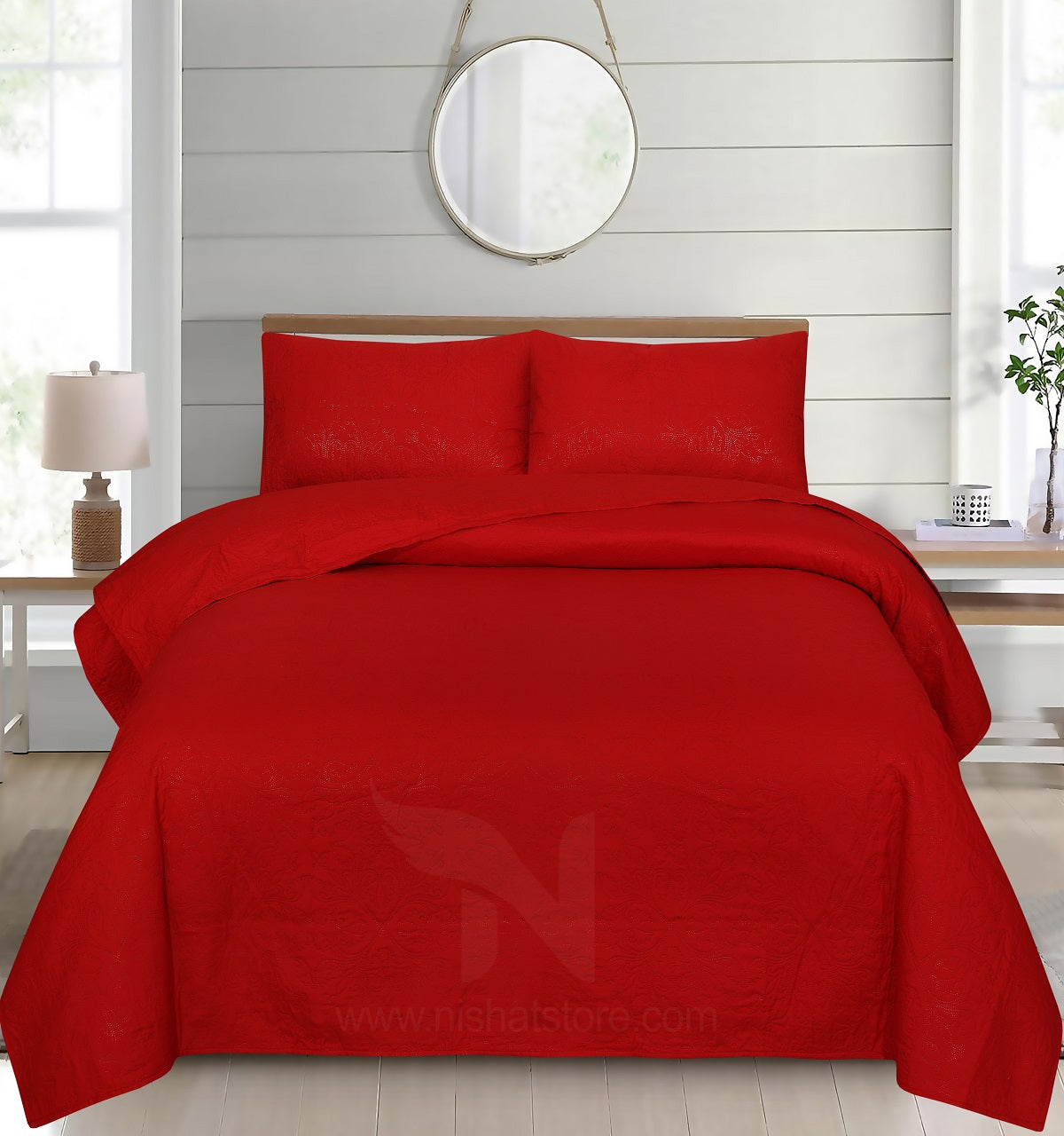 Ultrasonic Quilted Bedspread 3 PCS Design # 123