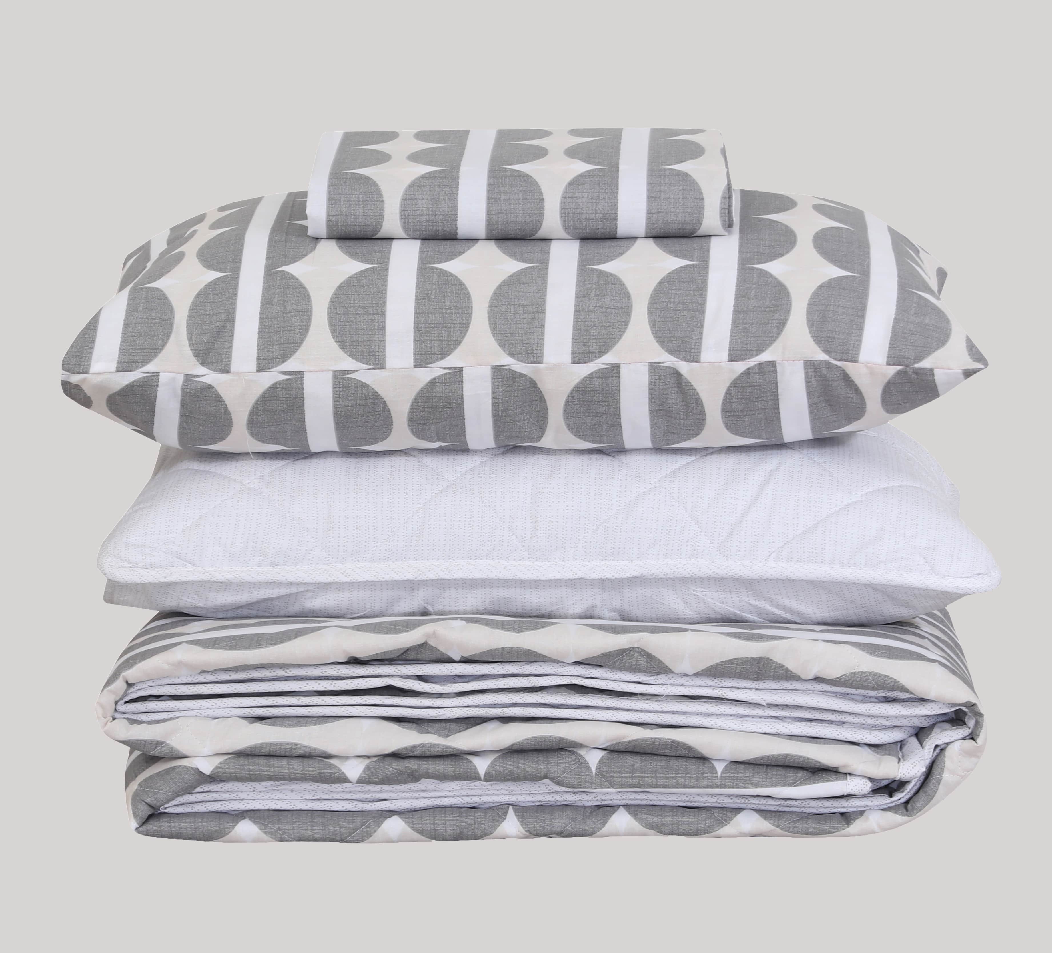 Quilted Comforter Set 6 Pcs Design 969
