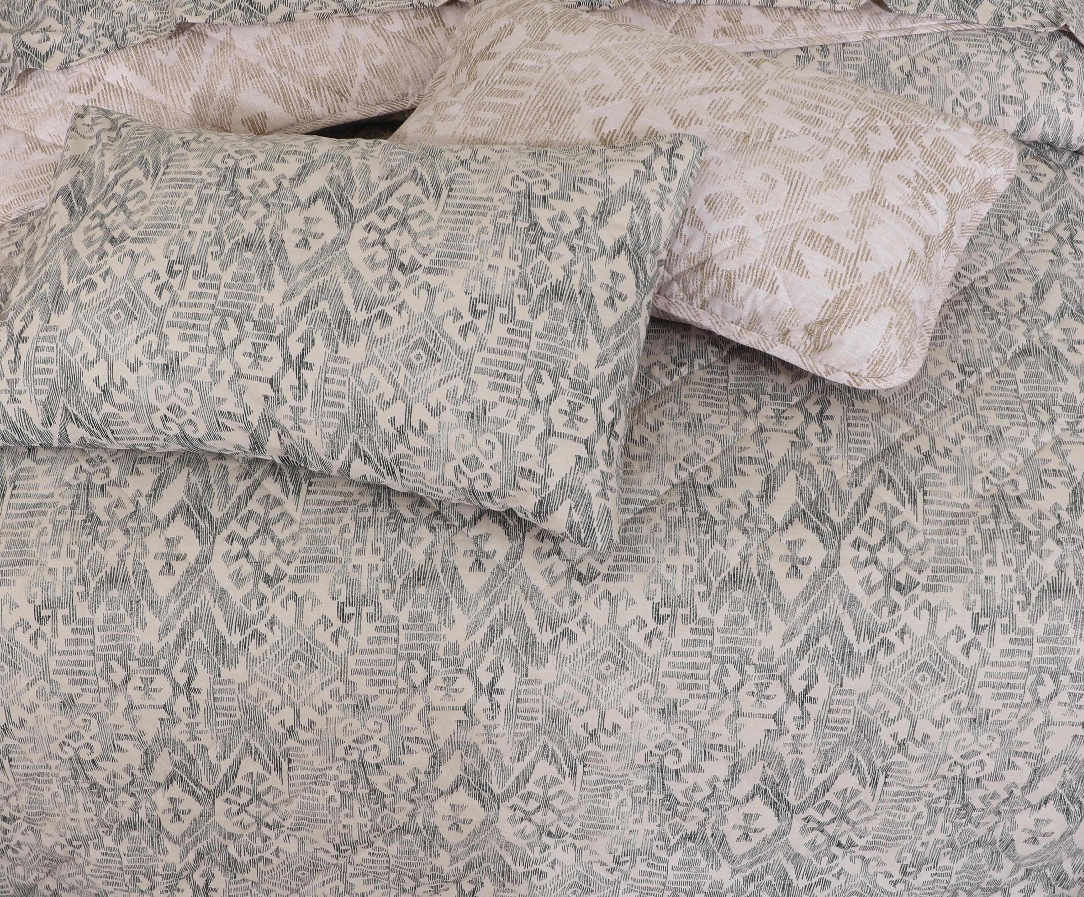 Quilted Comforter Set 6 Pcs Design 970