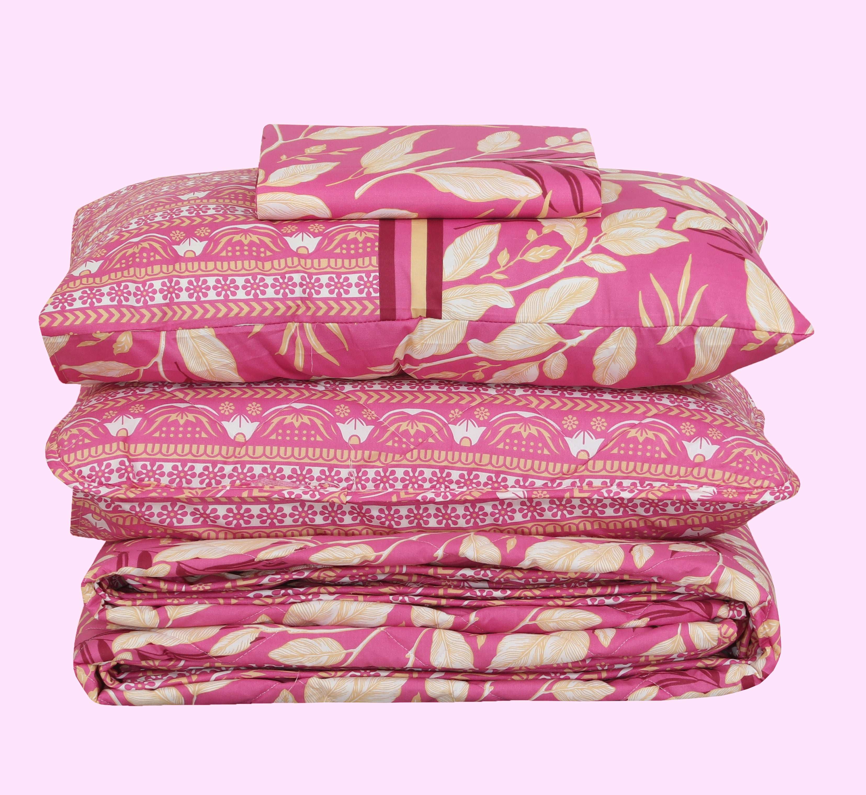 Quilted Comforter Set 6 Pcs Design 965