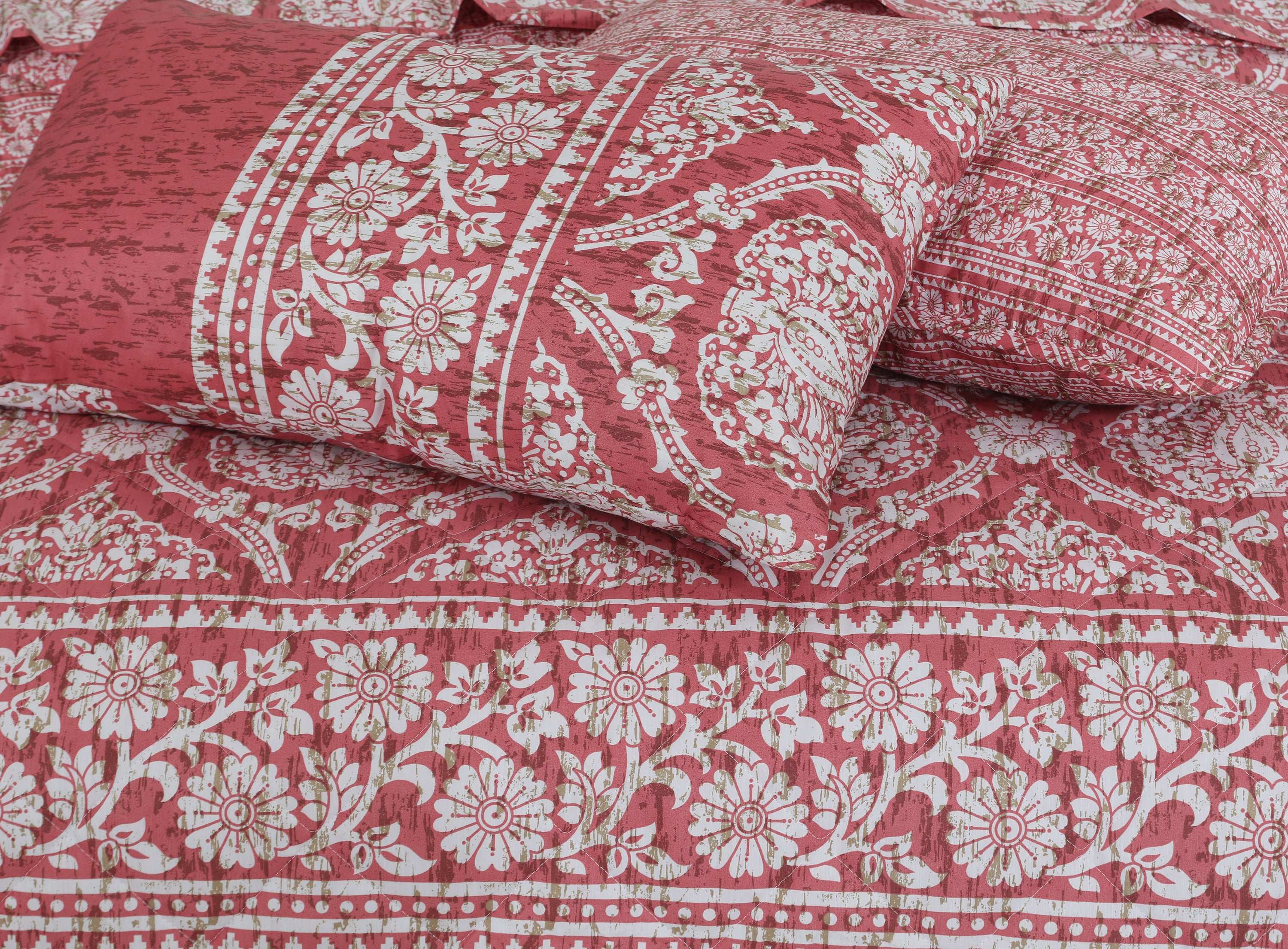 Quilted Comforter Set 6 Pcs Design 976