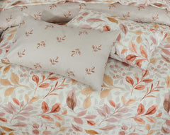 Floral Reversible Cotton Quilt Cover 6 Pcs Design #206