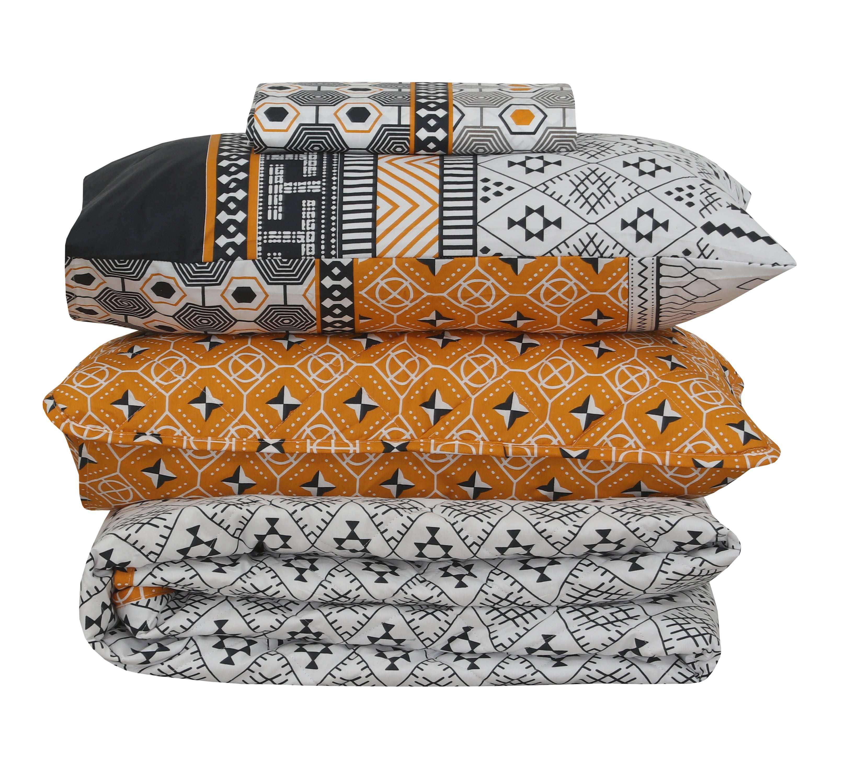 Quilted Comforter Set 6 Pcs Design 940
