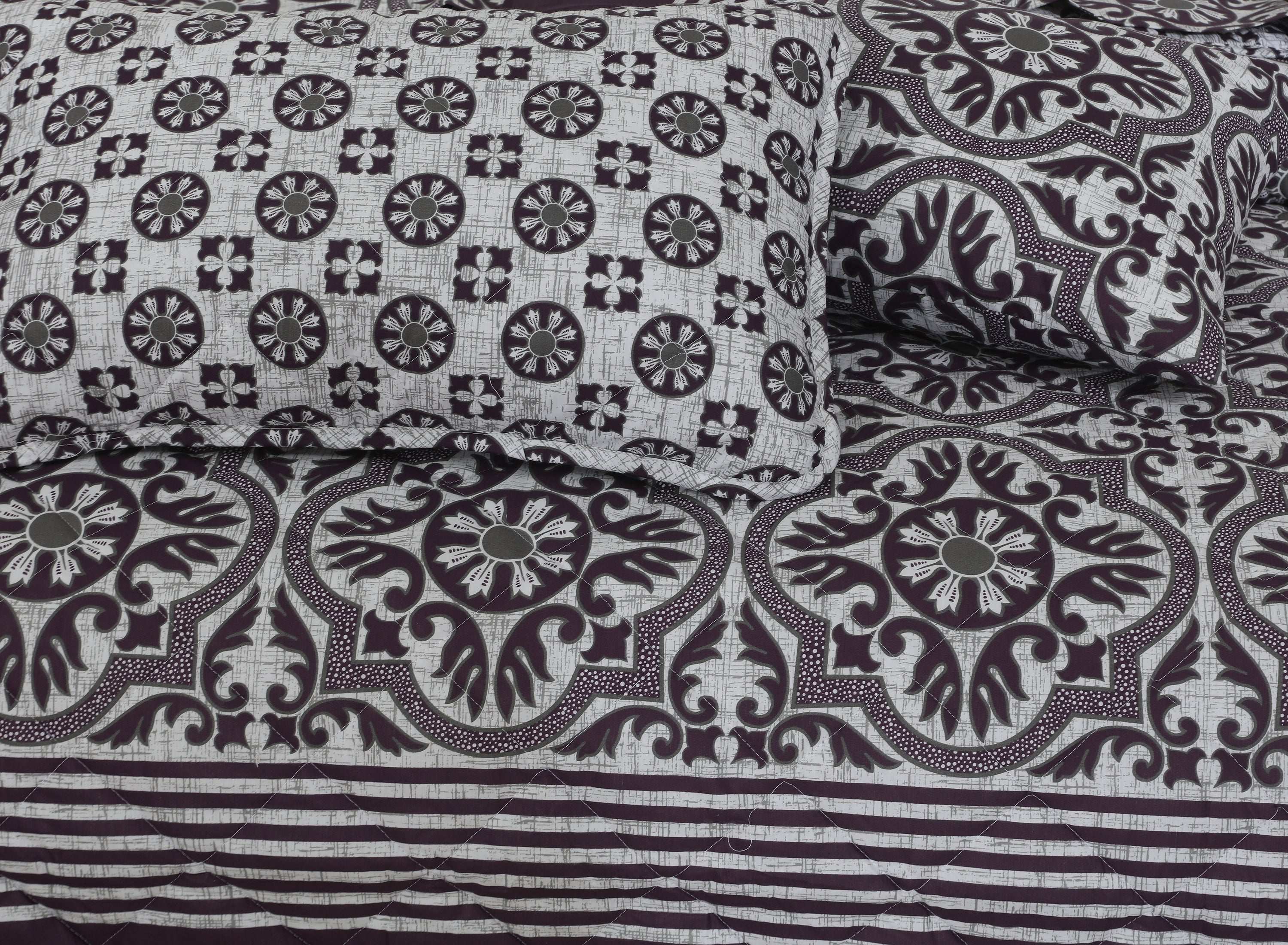 Quilted Comforter Set 6 Pcs Design 944