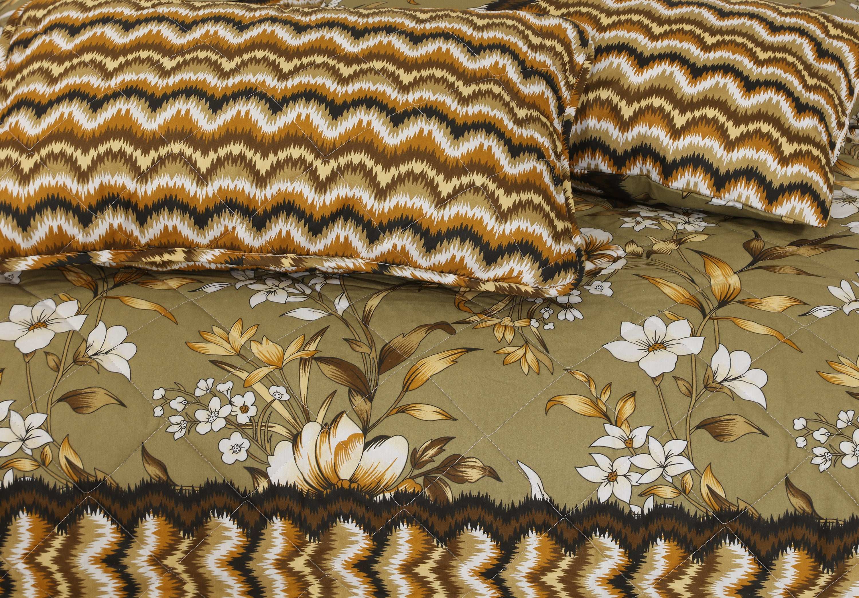 Quilted Comforter Set 6 Pcs Design 948