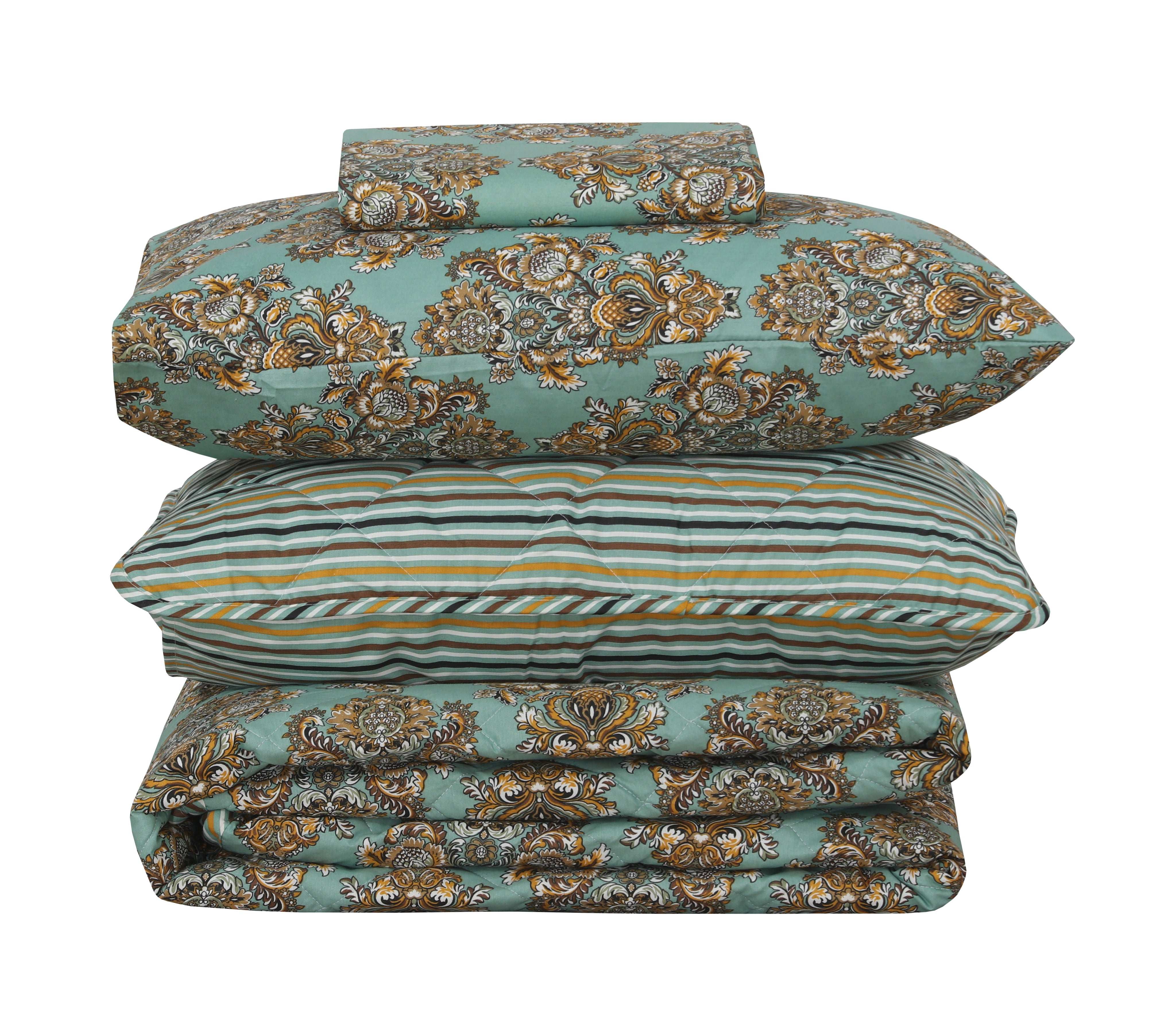 Quilted Comforter Set 6 Pcs Design 901