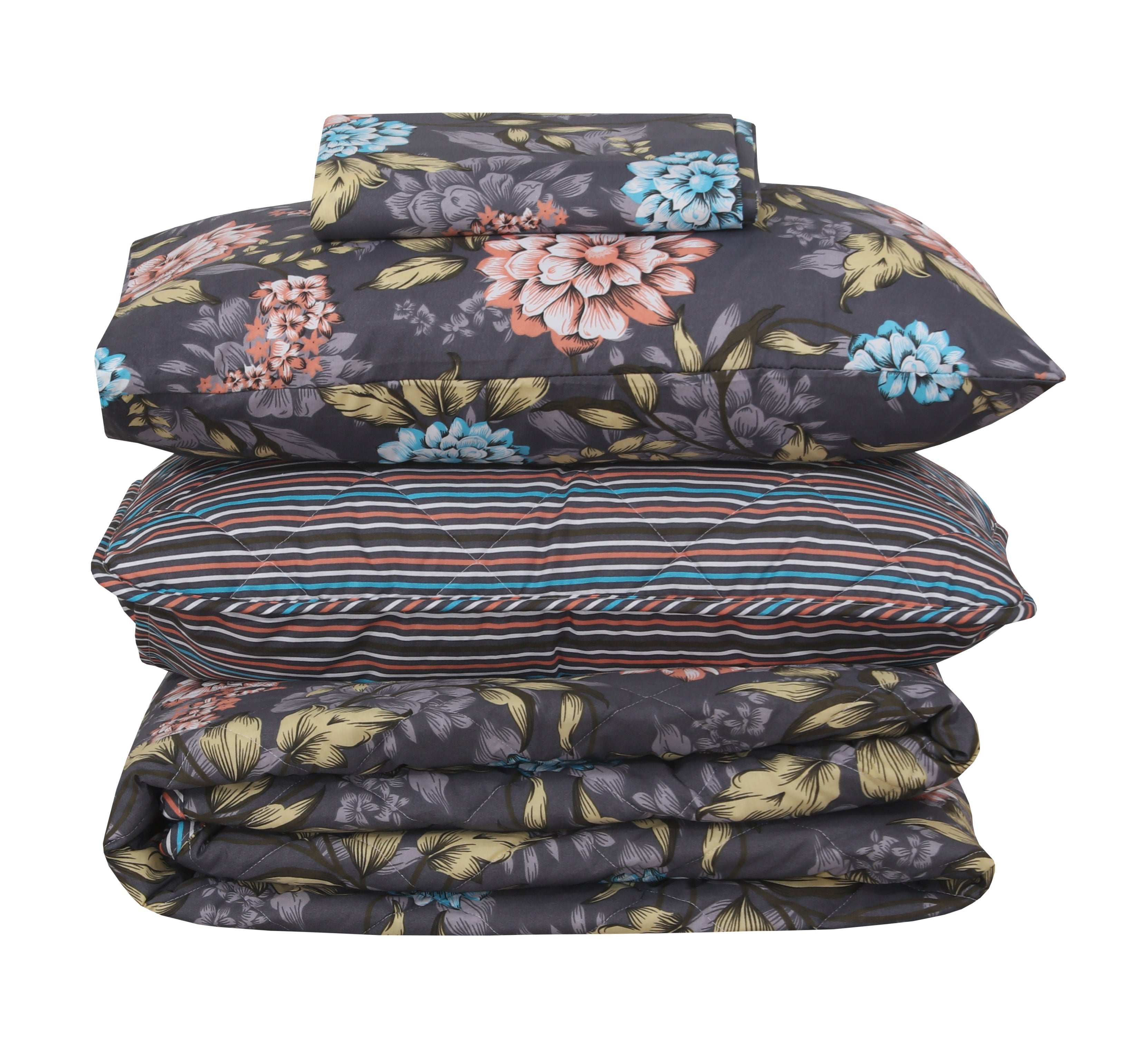 Quilted Comforter Set 6 Pcs Design 897