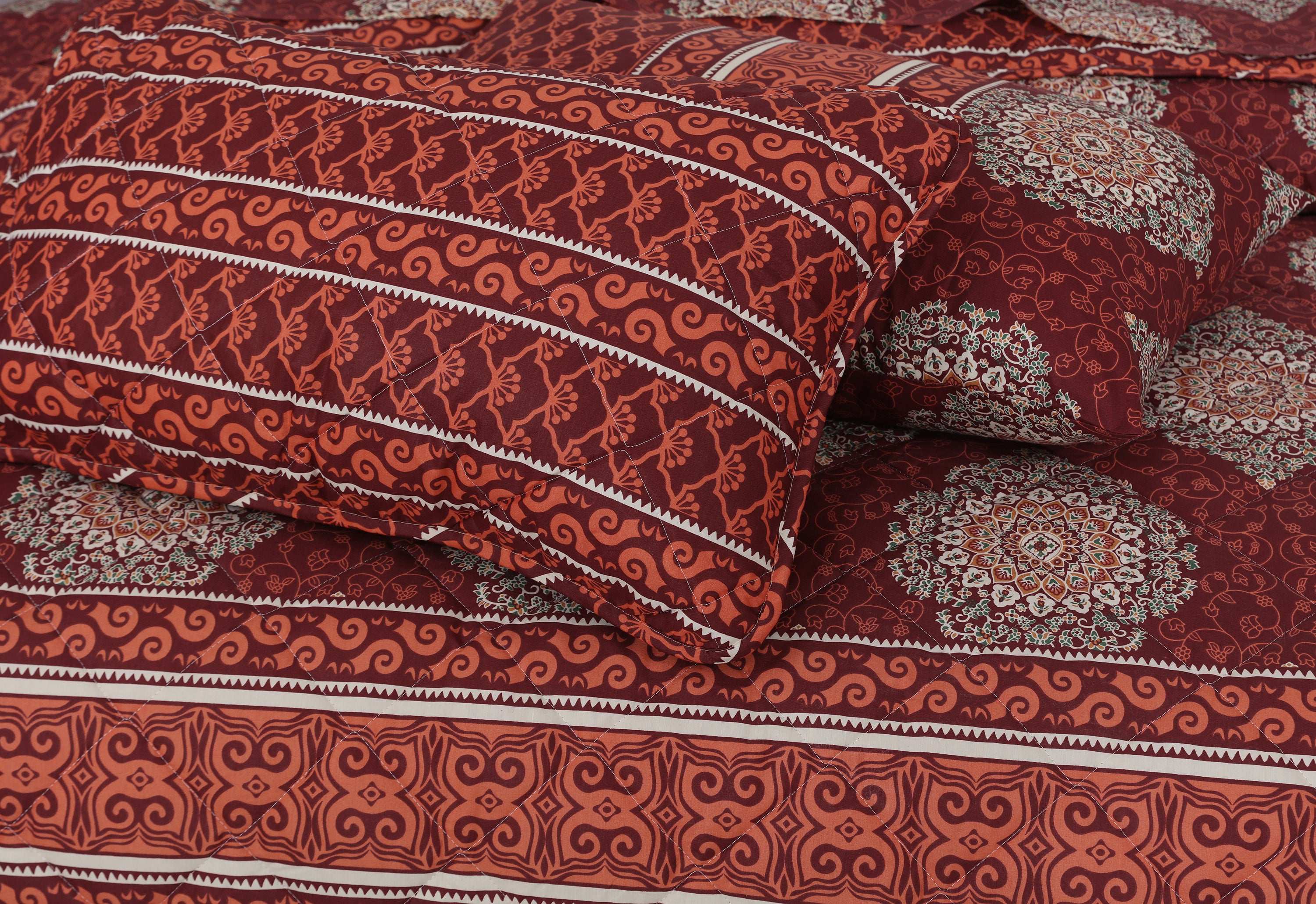 Quilted Comforter Set 6 Pcs Design 896